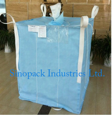 kaufen 1000kg Anti statische Industrie Bulk Bags CROHMIQ blau / weiß für die Lagerung Löschpulver online manufacture