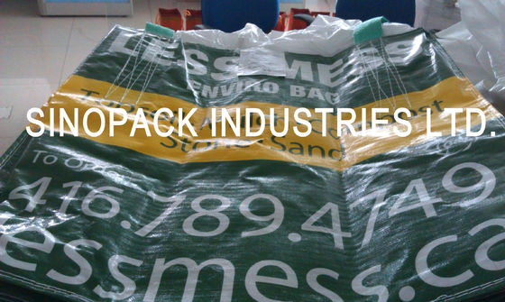 kaufen Vier Platte BOPP lamellierte Taschen mit Quereckschleifen, Polypropylen-Tunnel-bohrwagentaschen online manufacture