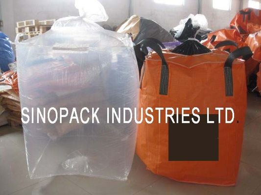 kaufen Große klare Form passt PE Bulk Fibc große Innenschlafsack für Kohlebürsten / feine Pulver online manufacture