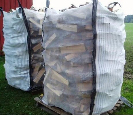 kaufen Gewohnheit gelüftete Massentaschen, pp. gesponnene Tasche für verpackendes Brennholz online manufacture
