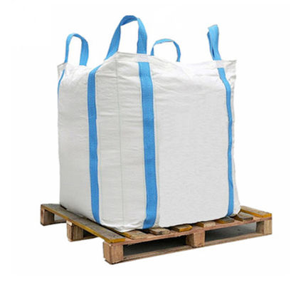 White Conductive UN Big Bag with Blue Cross Corner Loops 1000kg